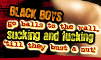 Black boys go balls to the wall, sucking and fucking 'till they bust a nut!